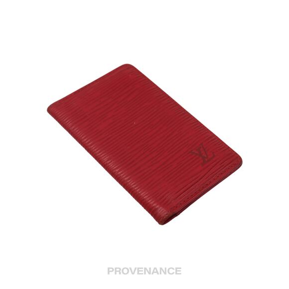 🔴 Louis Vuitton Pocket Organizer Wallet - Red Epi Leather - Picture 4 of 7